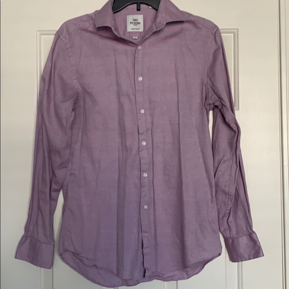 BEN SHERMAN MAUVE PINK DRESS SHIRT